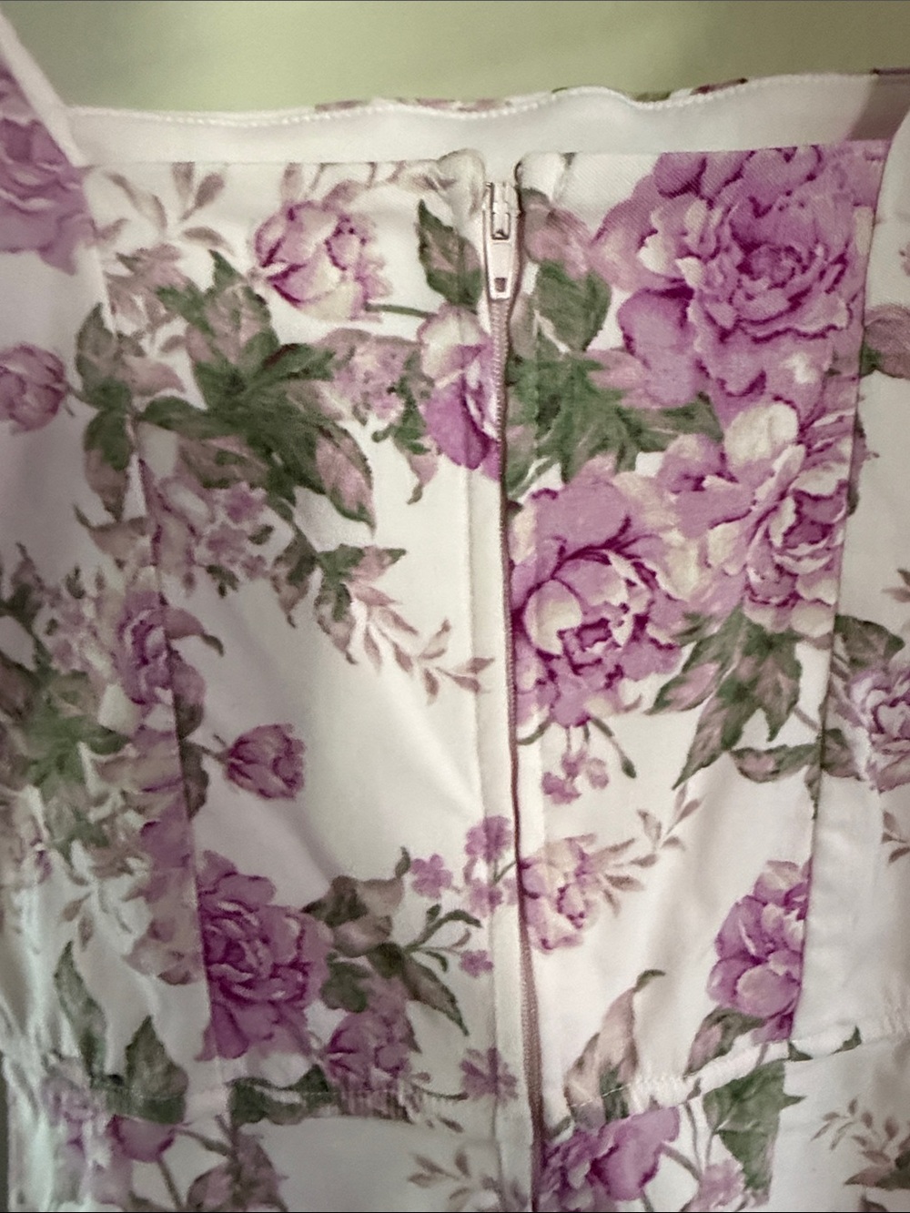 Trixxi Pink Floral Mini Dress Floral Puff Sleeve the Shoulder Size S - Picture 3 of 5